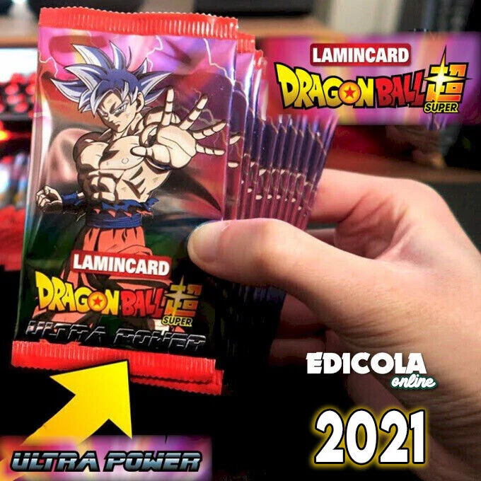 Una Bustina Sigillata di CARD DRAGONBALL Ultra Power LAMINCARDS